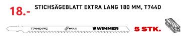 STICHSÄGEBLATT EXTRA LANG 180 mm T744D